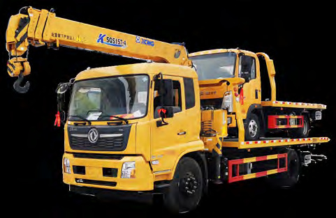 DONGFENG 8 tons 4x2 wrecker truck with crane