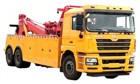 SHACMAN 6x4towing conjoined wrecker truck