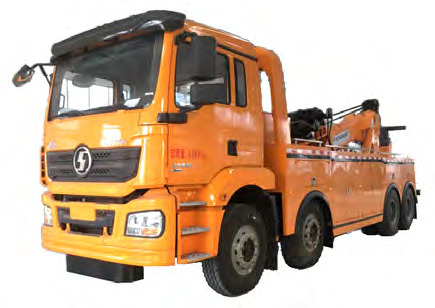SHACMAN 8x4 towing conjoined wrecker truck
