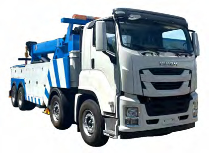 Isuzu 8x4 rotary towing wrecker truck