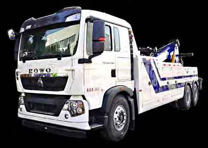 HOWO 6x4 towing conjoined wrecker truck
