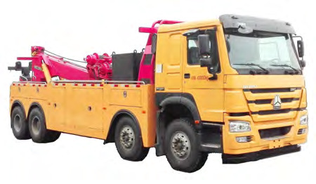 HOWO 8x4 towing conjoined wrecker truck