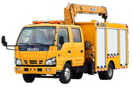 Isuzu 500 cubic straight arm crane drainage truck