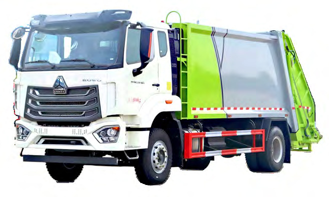HOWO 15 CBM garbage truck compactor