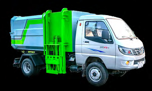 4 CBM side loader garbage truck