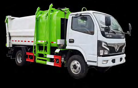 6 CBM side loader garbage truck