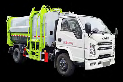 5 CBM side loader garbage compactor truck