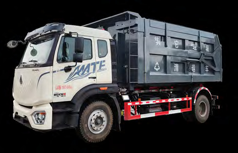 Sinotruk 15 ton hook arm garbage truck