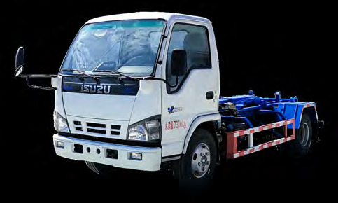 ISUZU 4 ton hook arm garbage truck