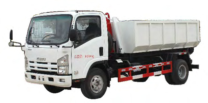 ISUZU 5 ton hook arm garbage truck