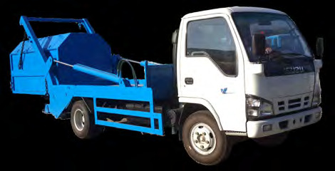 ISUZU 4 tons swing arm garbage truck
