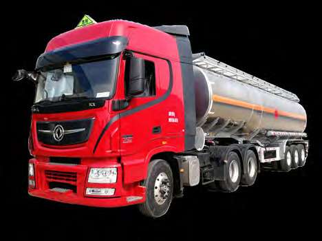 Aluminum alloy 42 CBM semi-trailer fuel tank truck