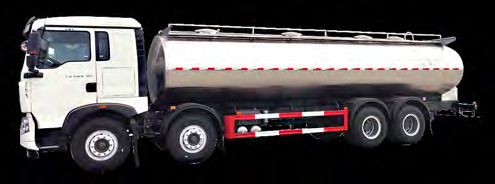 HOWO 20 CBM milk tanker truck