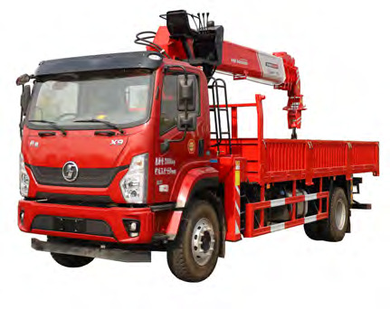 SHACMAN 7 ton boom truck mounted crane