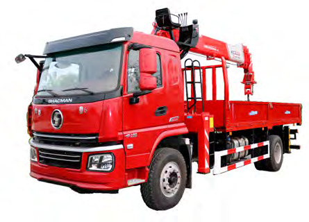 SHACMAN 8 ton boom truck mounted crane