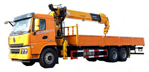 SHACMAN 14 ton boom truck mounted crane