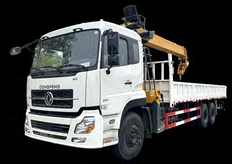 Dongfeng rear double bridge 12 ton truck-mounted crane