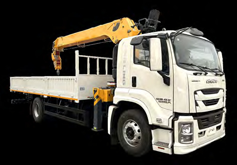 Isuzu single bridge 8 ton truck crane